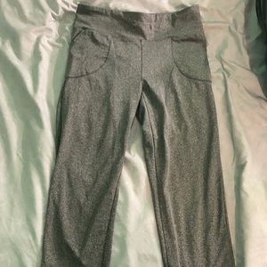 Grey workout capris